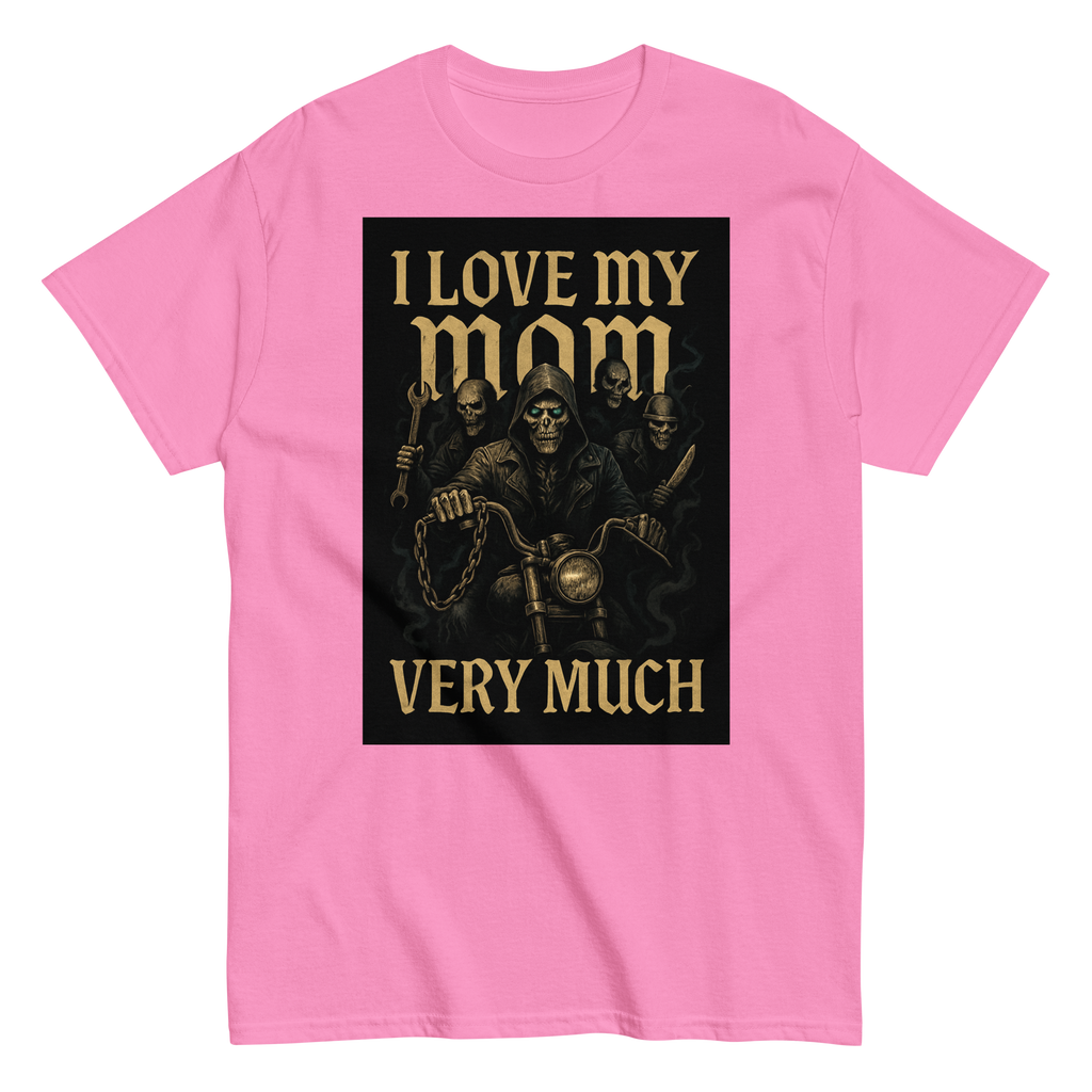I Love My Mom Funny Graphic Tee
