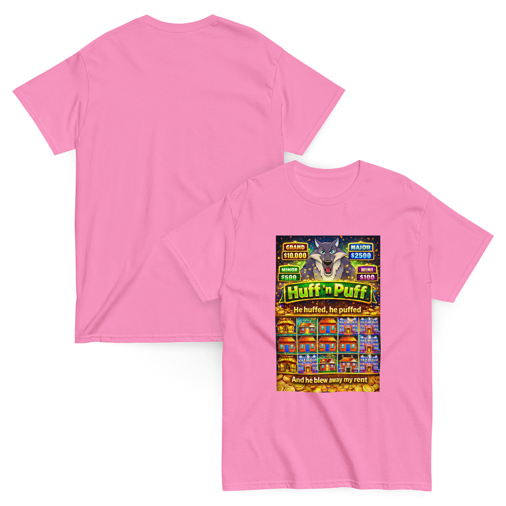 Huff n Puff Rent Snatcher Funny Graphic Tee