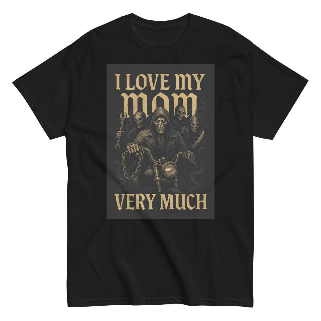 I Love My Mom Funny Graphic Tee