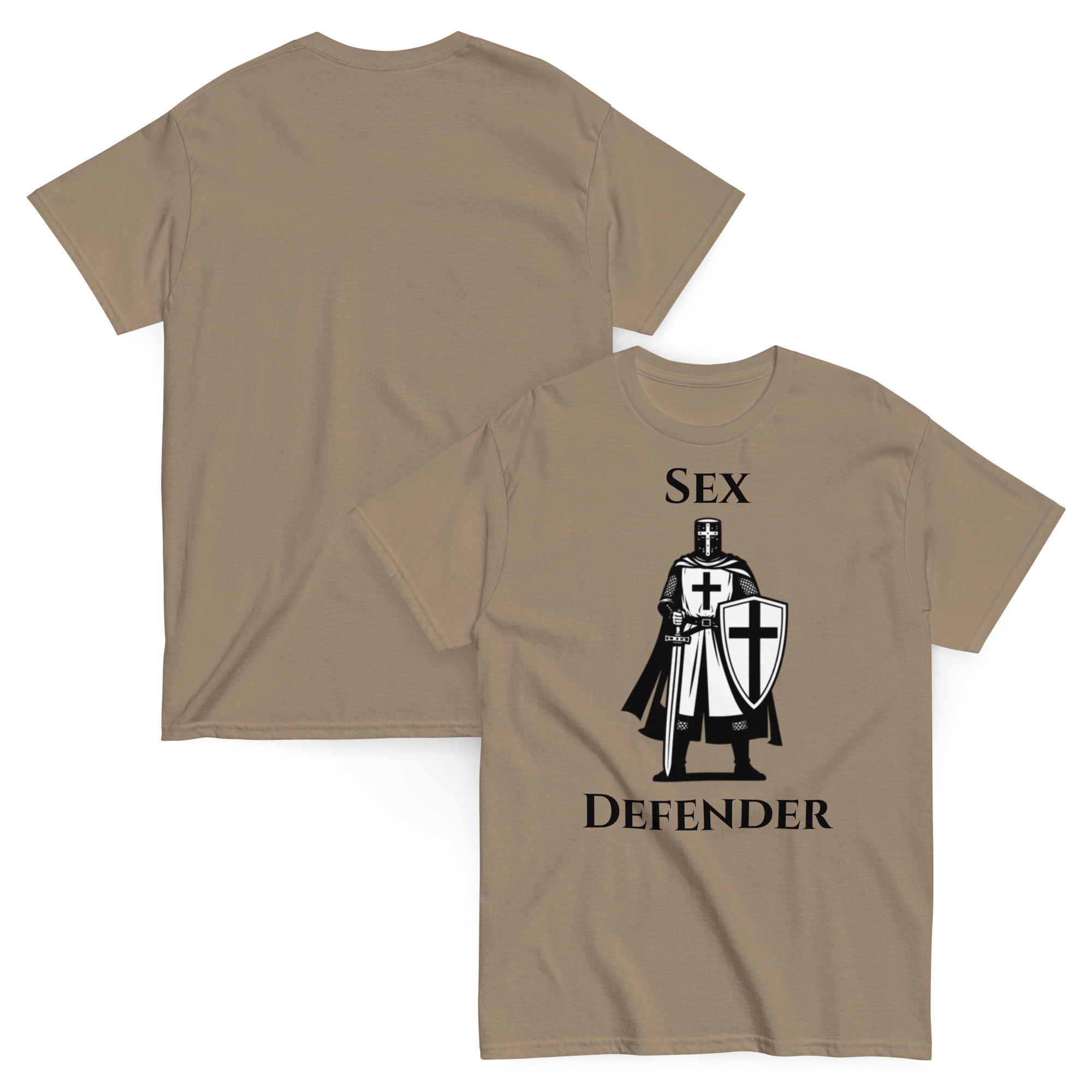 Holy Defender — Funny Dark Humor Graphic Tee Inappropriate Gift
