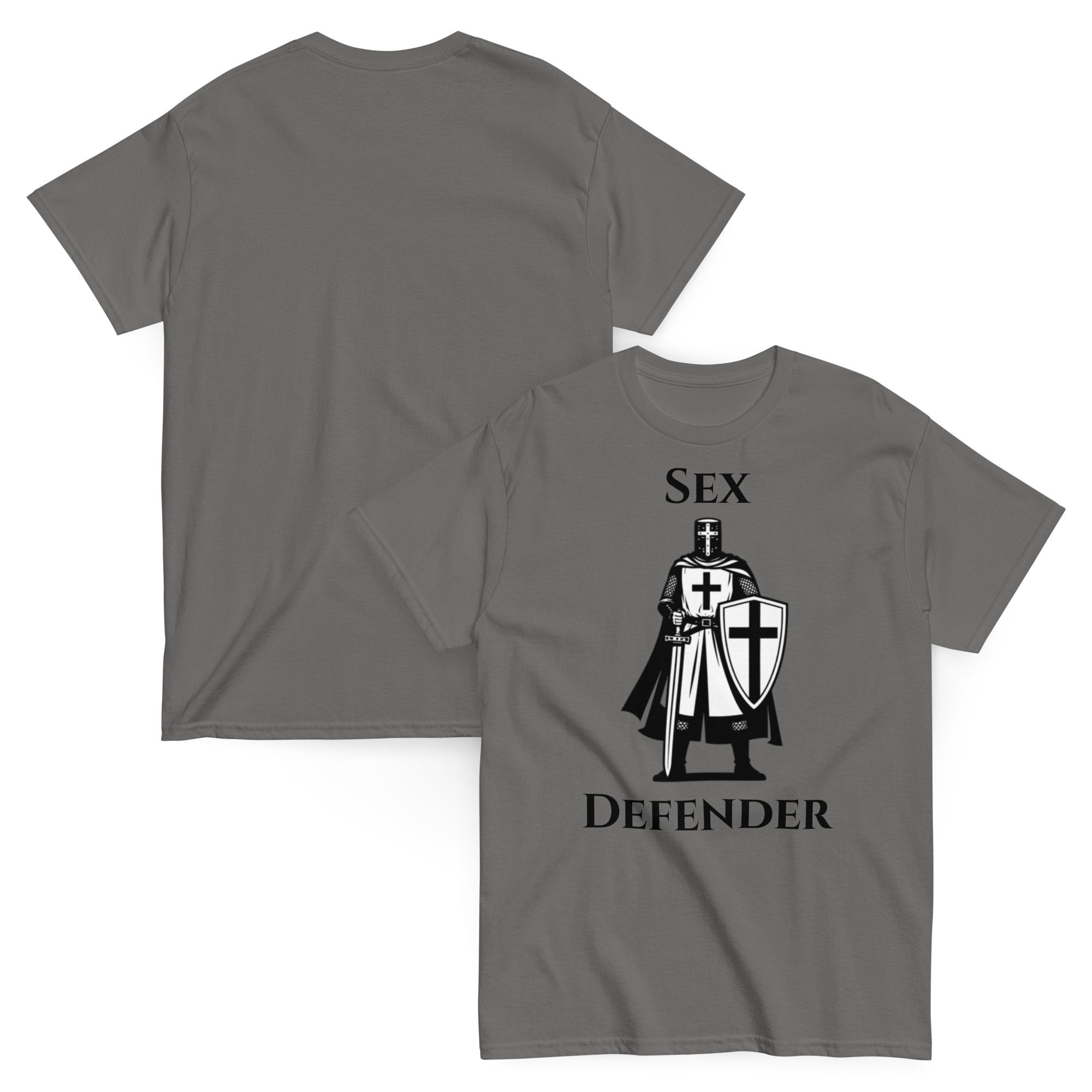 Holy Defender — Funny Dark Humor Graphic Tee Inappropriate Gift