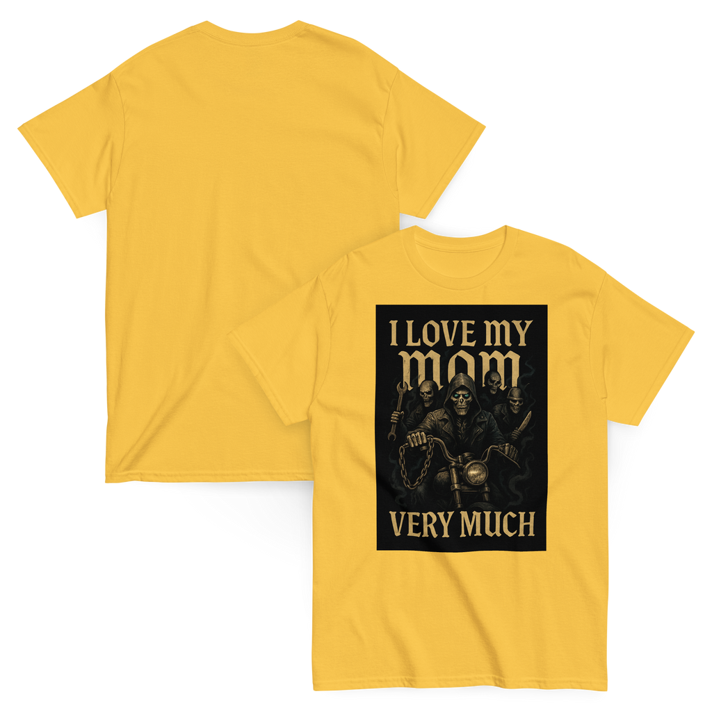 I Love My Mom Funny Graphic Tee