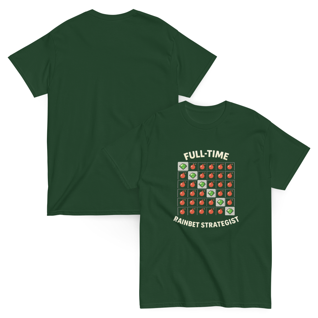 Full-Time Rainbet Strategist Funny Graphic Tee
