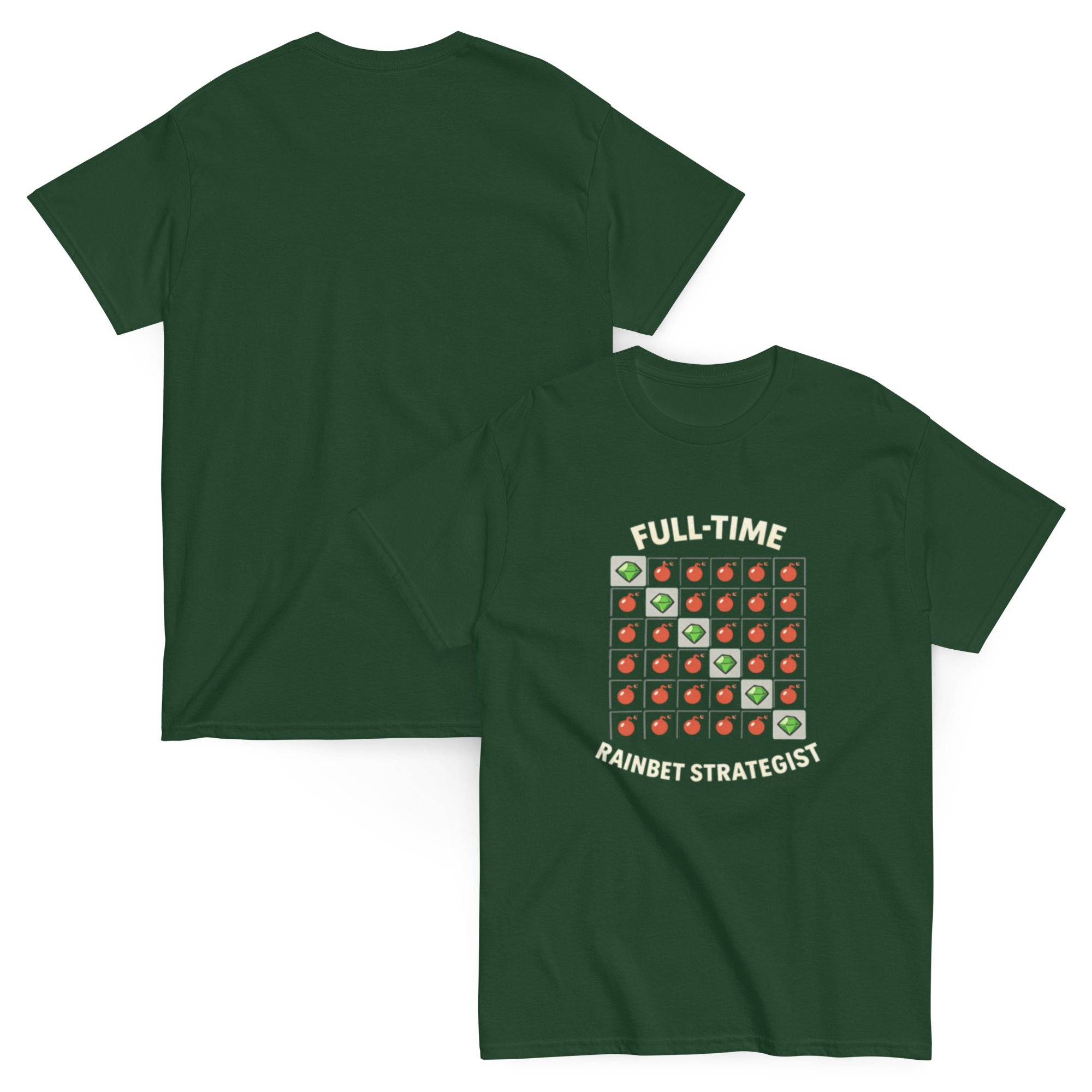 Full-Time Rainbet Strategist Funny Graphic Tee