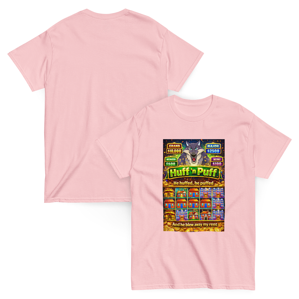 Huff n Puff Rent Snatcher Funny Graphic Tee