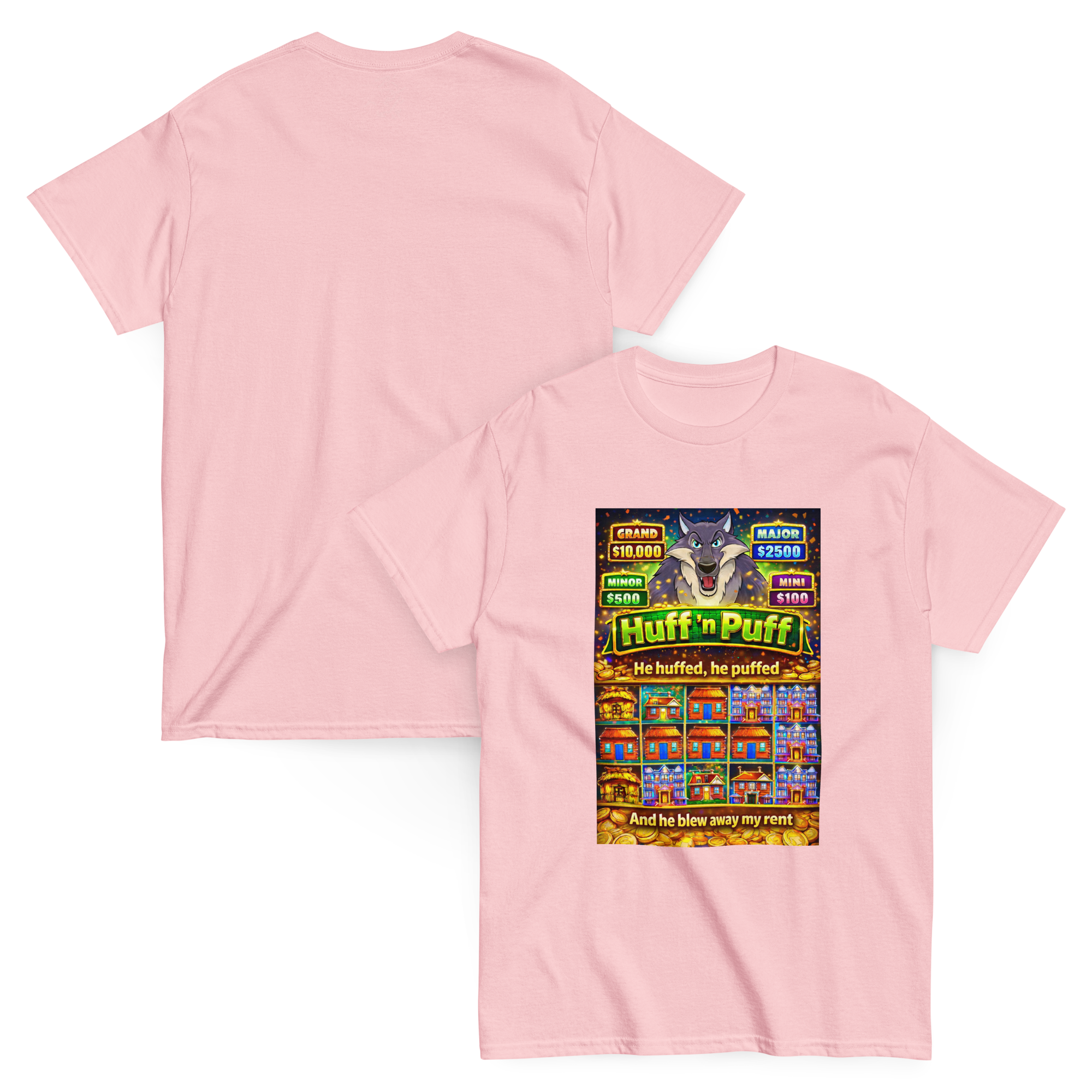 Huff n Puff Rent Snatcher Funny Graphic Tee