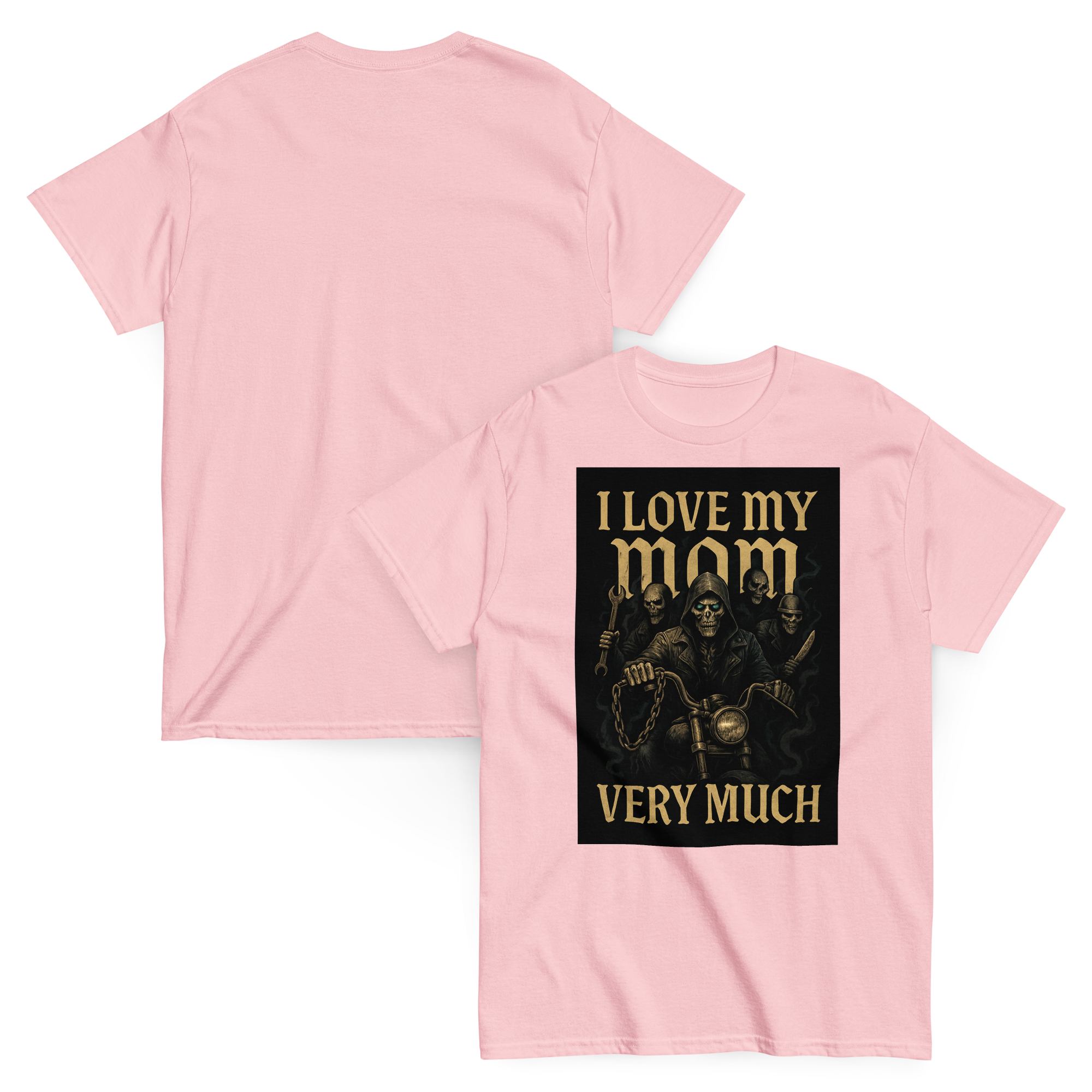 I Love My Mom Funny Graphic Tee
