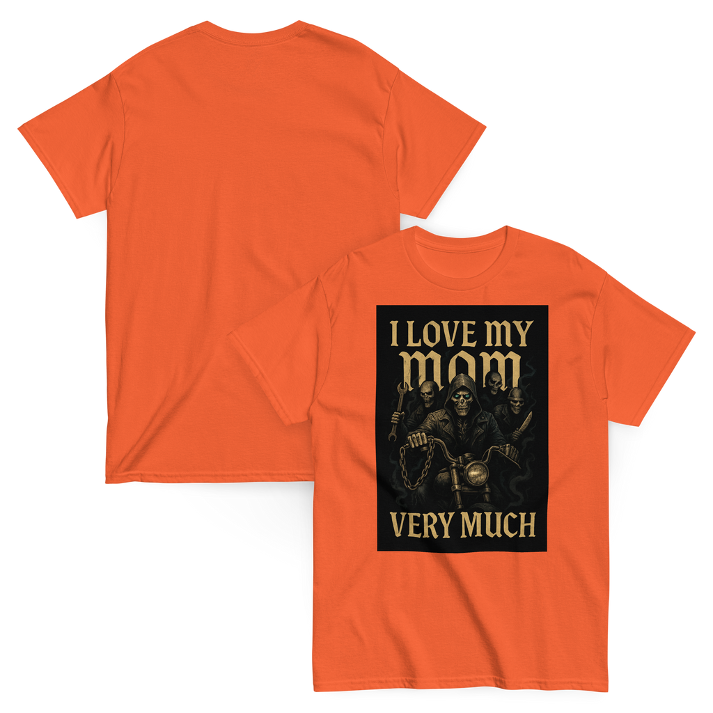 I Love My Mom Funny Graphic Tee