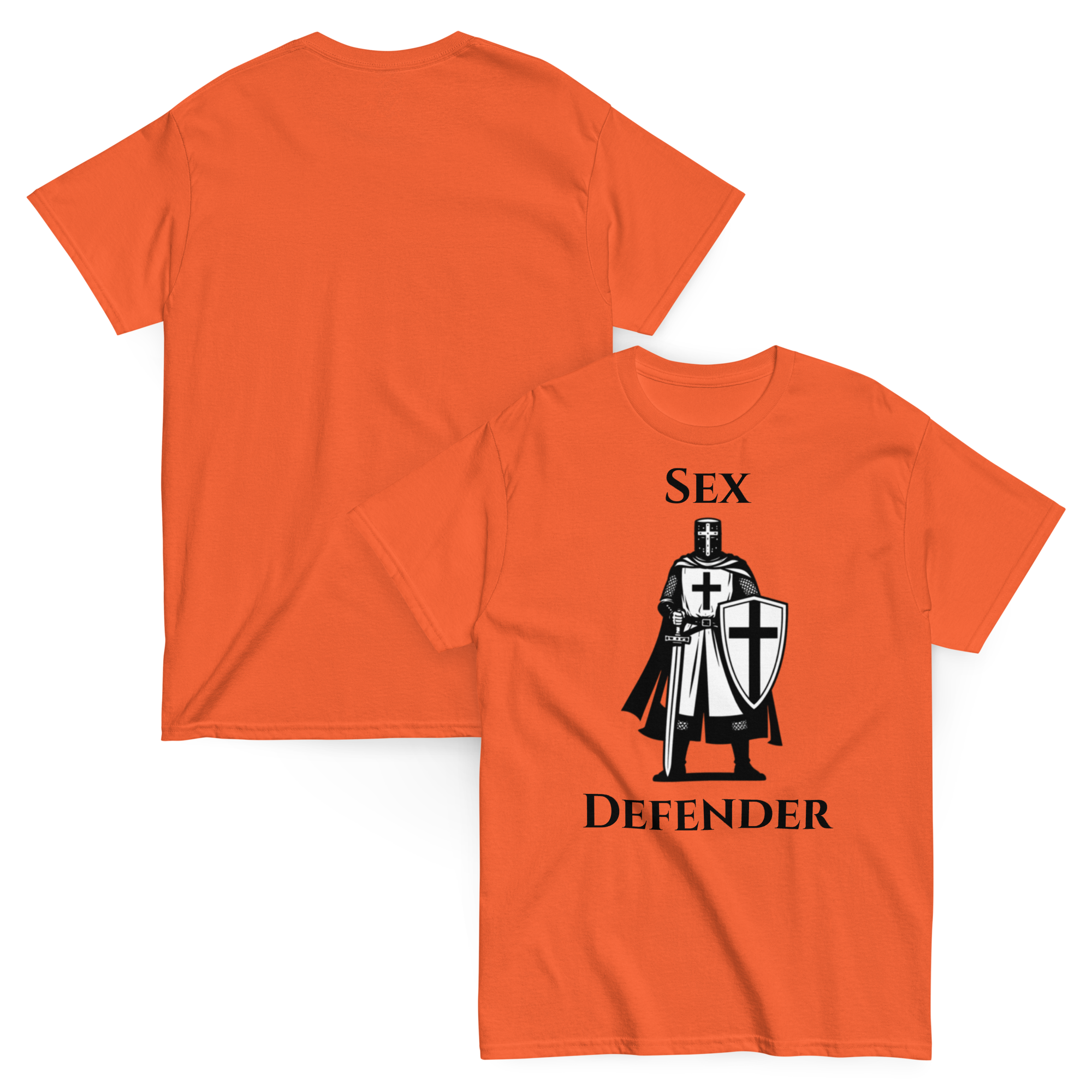 Holy Defender — Funny Dark Humor Graphic Tee Inappropriate Gift