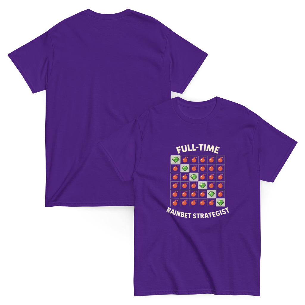 Full-Time Rainbet Strategist Funny Graphic Tee