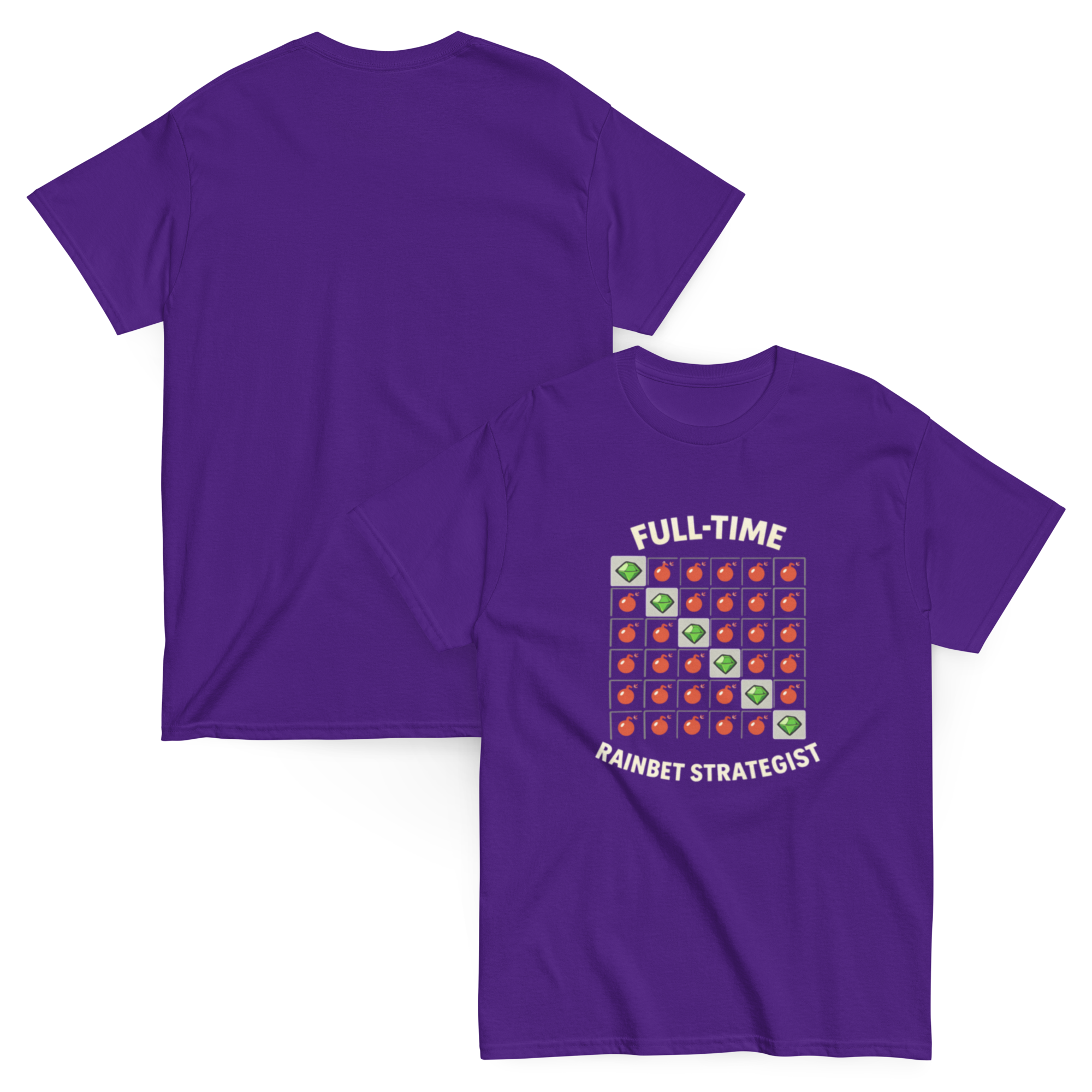 Full-Time Rainbet Strategist Funny Graphic Tee