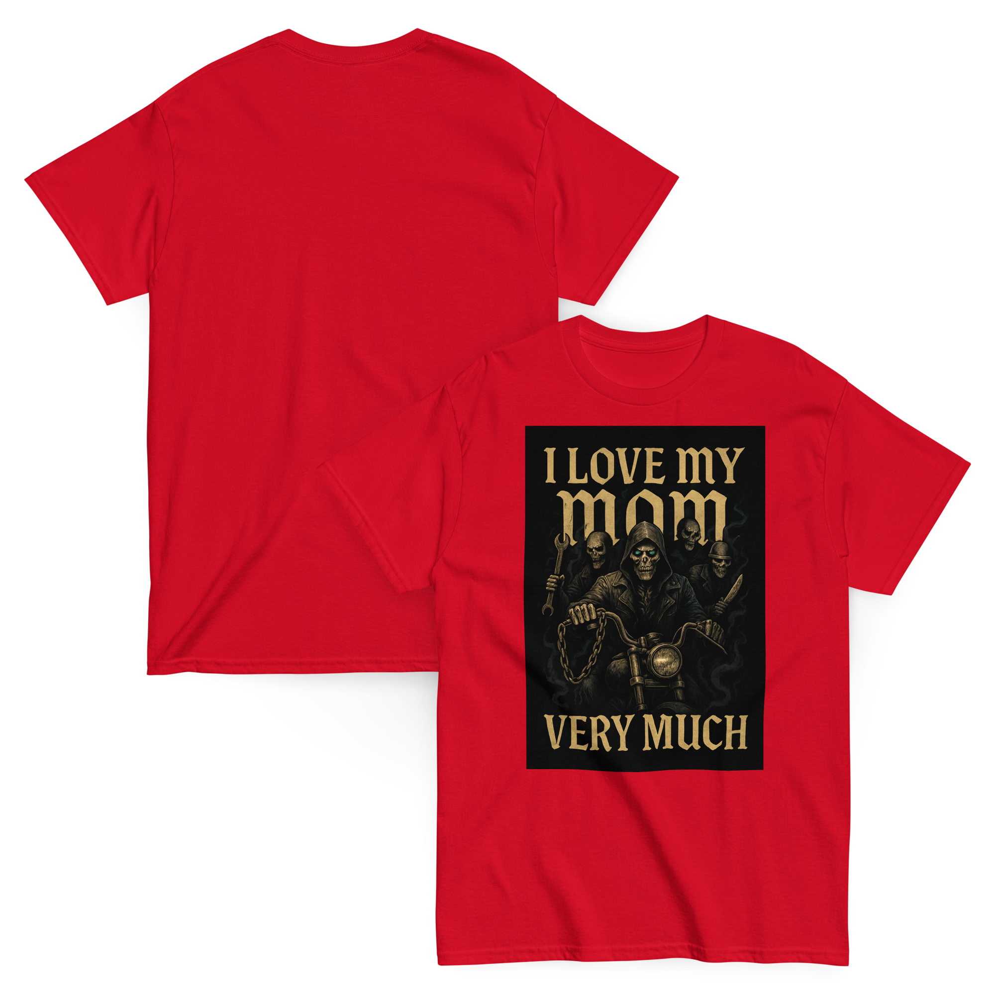 I Love My Mom Funny Graphic Tee