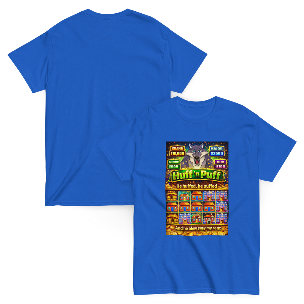 Huff n Puff Rent Snatcher Funny Graphic Tee