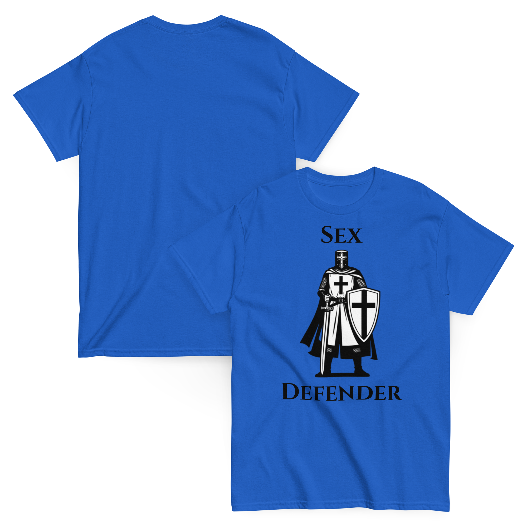 Holy Defender — Funny Dark Humor Graphic Tee Inappropriate Gift