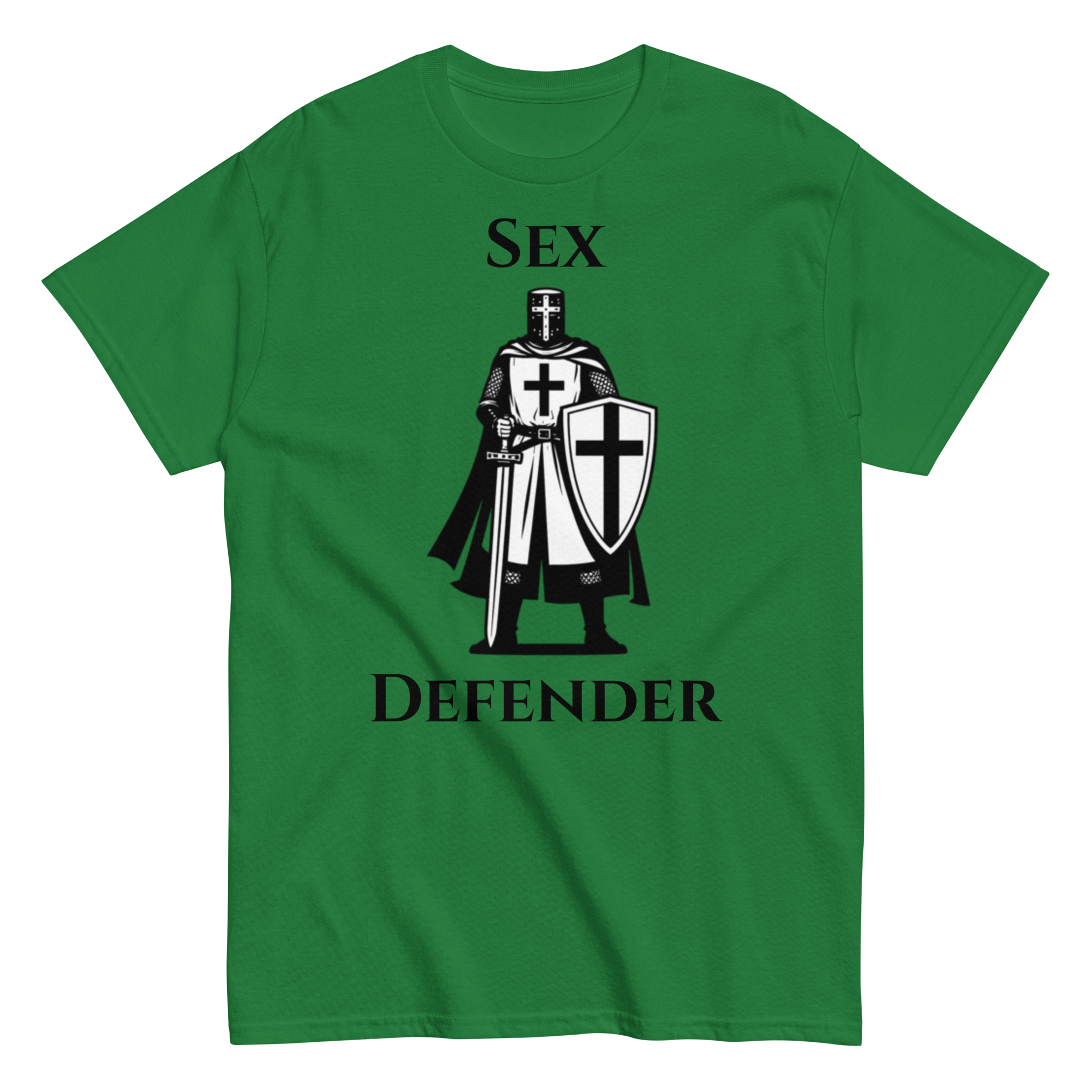 Holy Defender — Funny Dark Humor Graphic Tee Inappropriate Gift