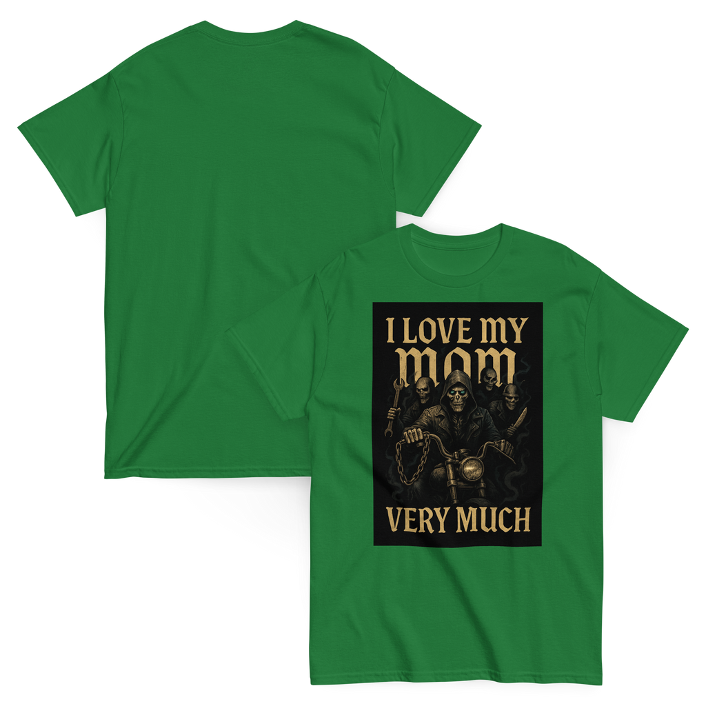I Love My Mom Funny Graphic Tee