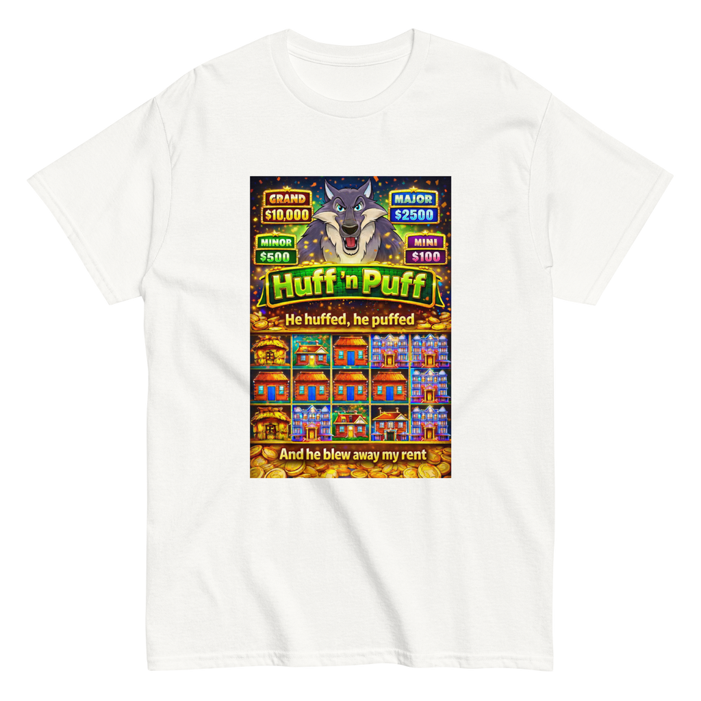 Huff n Puff Rent Snatcher Funny Graphic Tee