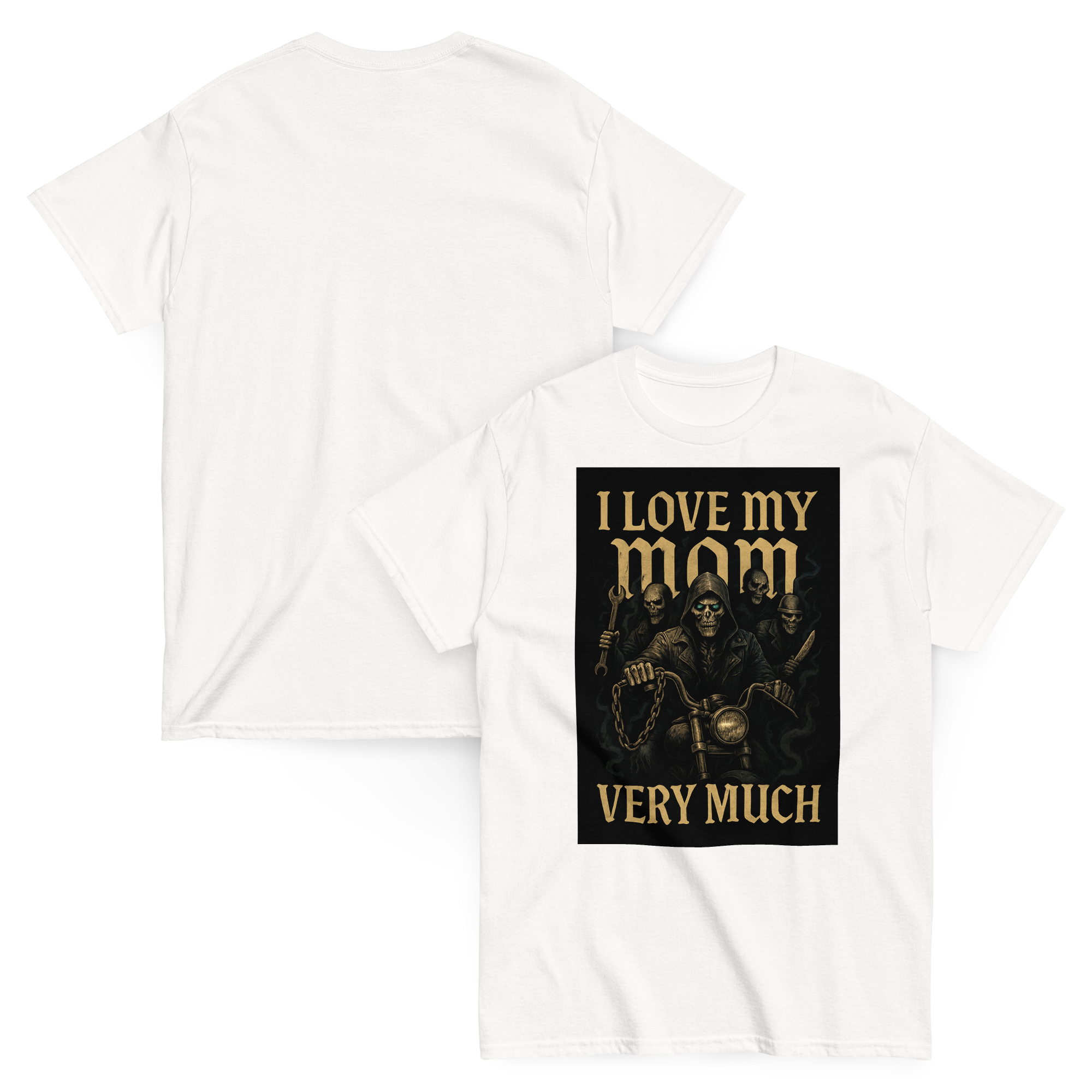 I Love My Mom Funny Graphic Tee