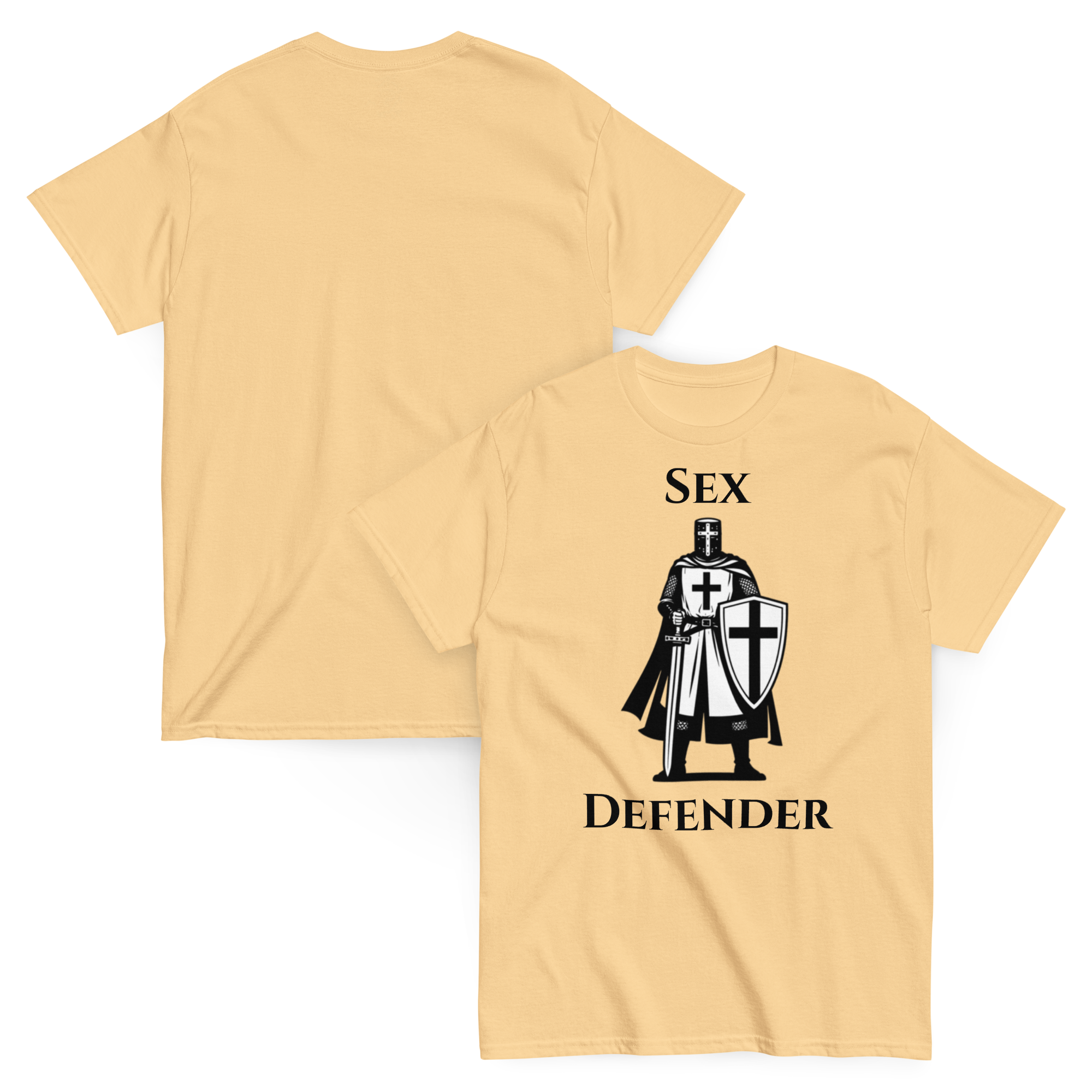 Holy Defender — Funny Dark Humor Graphic Tee Inappropriate Gift